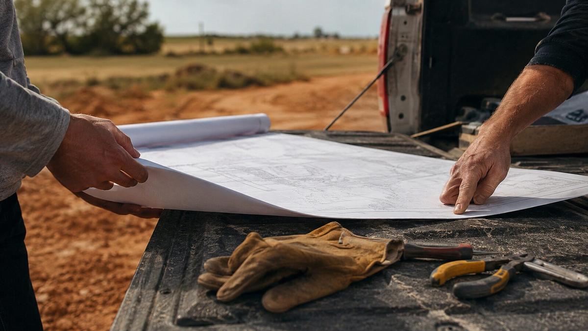 Reviewing a septic system site plan before installation begins